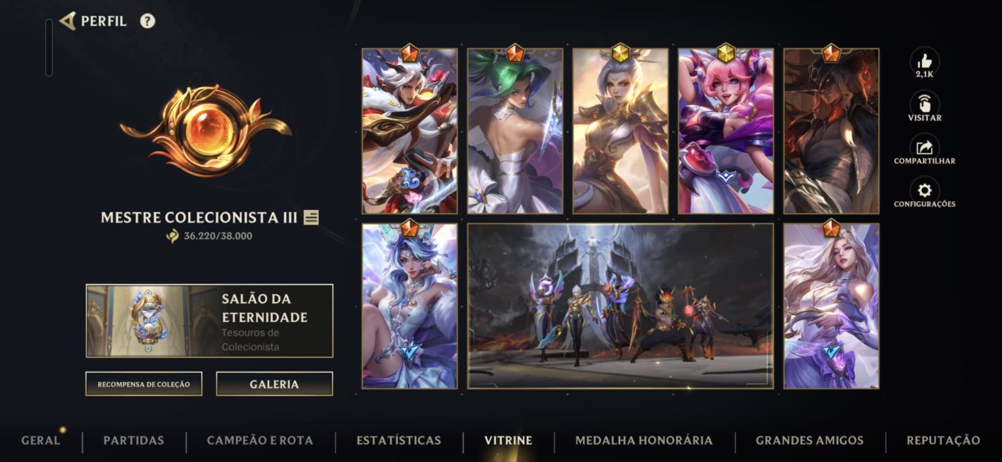 Conta GM todas Skins riven, muitas lendárias e muitas limitadas