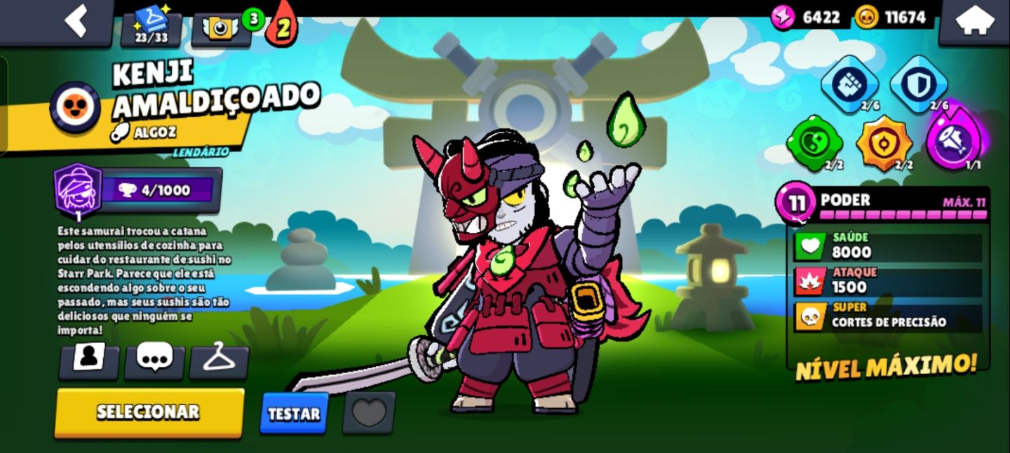 Conta Brawl Stars 21K Troféus | 76 Brawlers | 15 Max