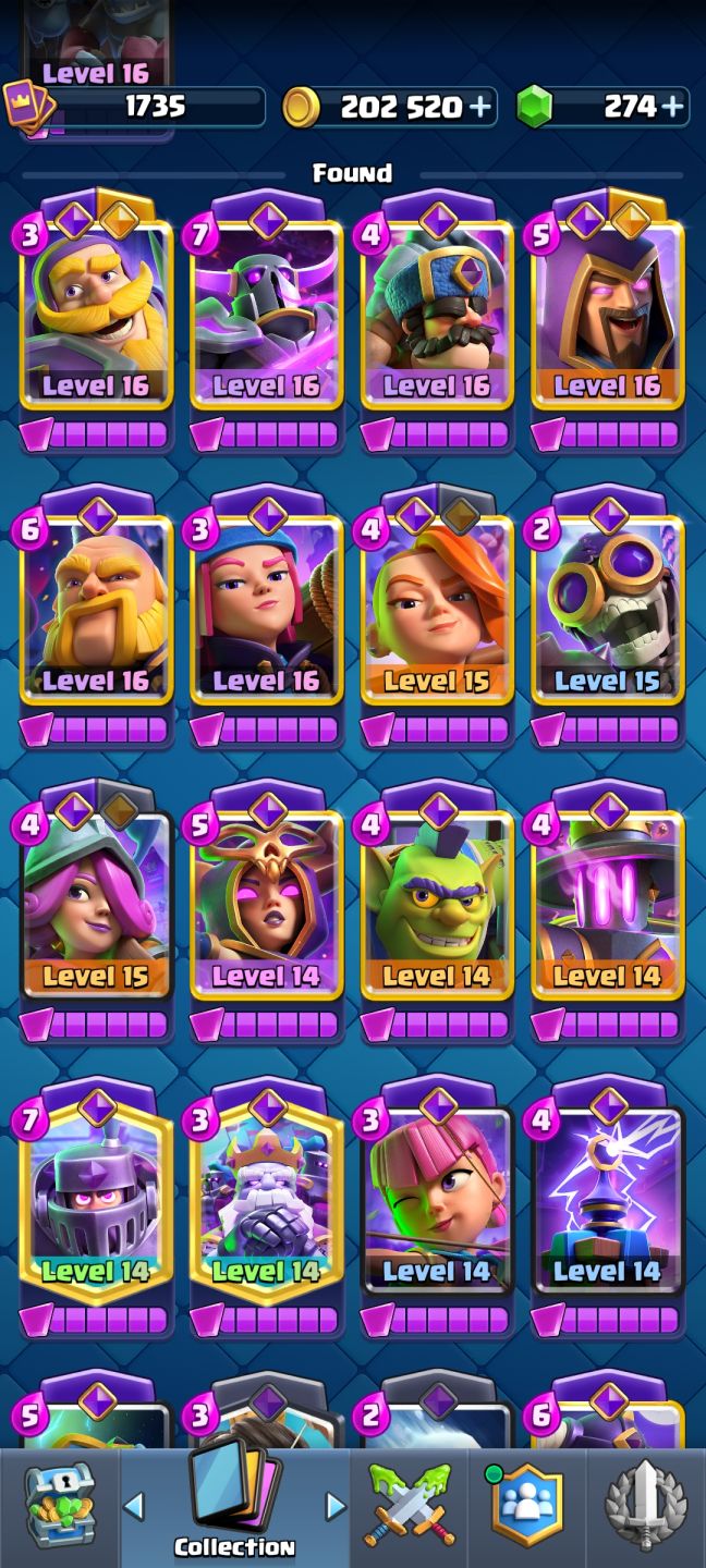Conta de clash royale arena 29 (31 evos/7 herois/7 cartas lvl 16)