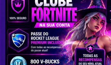 CLUBE FORTNITE NA SUA CONTA (LEIA A DESCRIÇÃO)