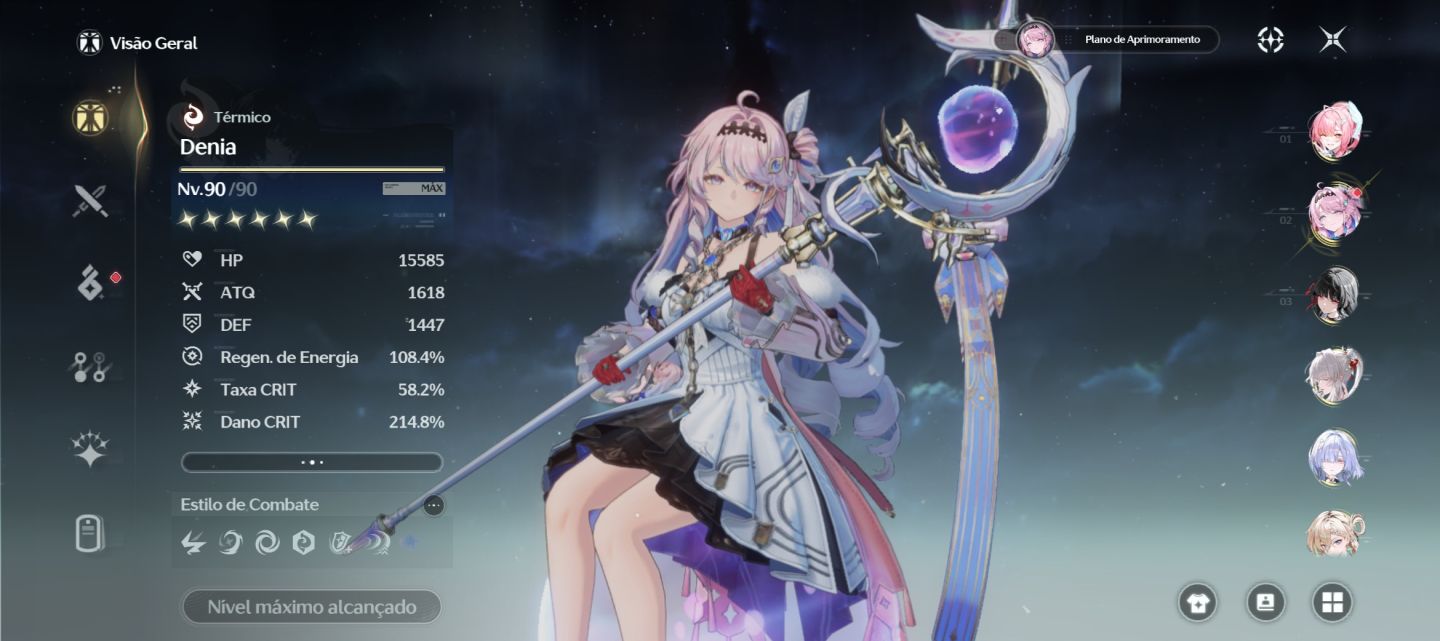 Conta WuWa End-Game UL 80 (Dia 1)