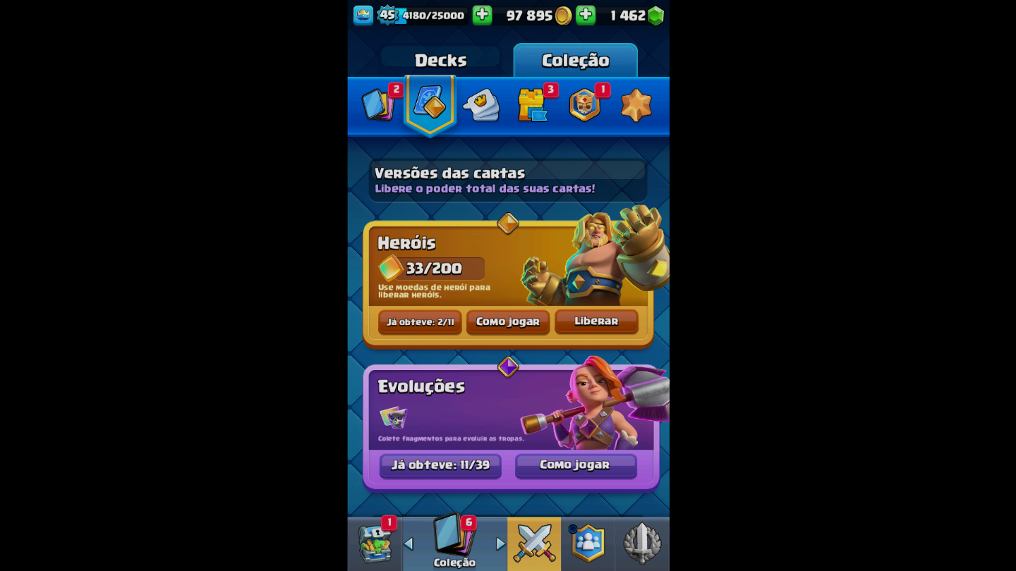 Conta de clash royale com 9800 trofeus conta boa demais valor negociavel!!