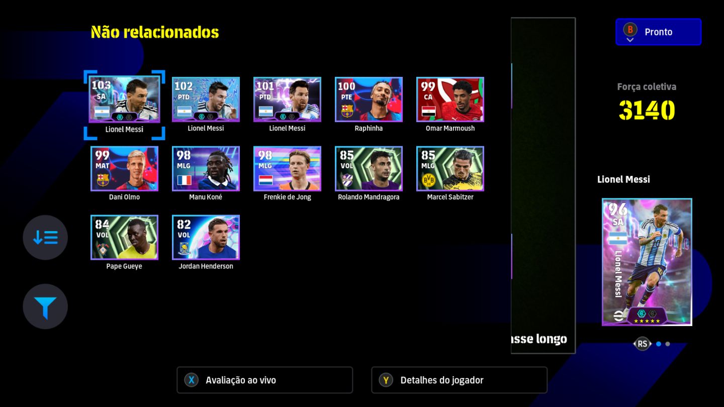CONTA EFOOTBALL 2026 STEAM, COM MARCEL DESAILY OVER 107 ZAGUEIRO META