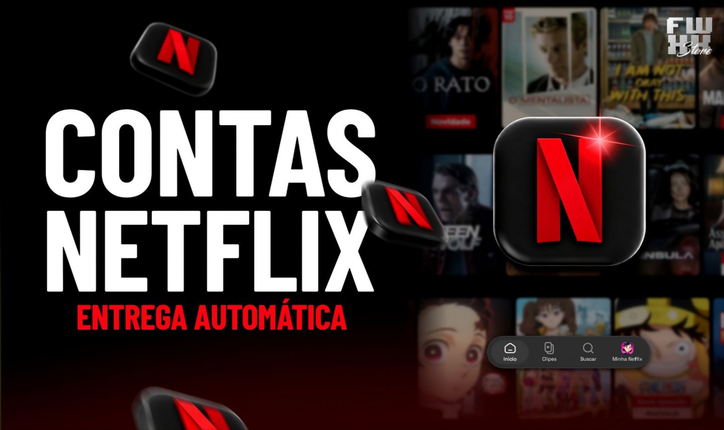 CONTA NETFLIX | PLANO PREMIUM | 30 DIAS DE GARANTIA