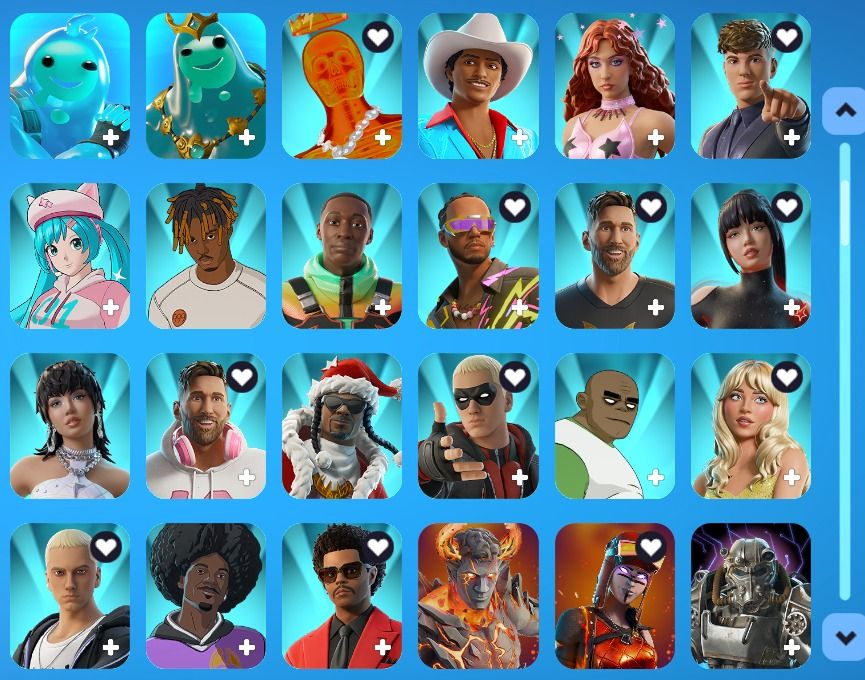 Conta fortnite com salve o mundo antigo, omega, lara croft etc