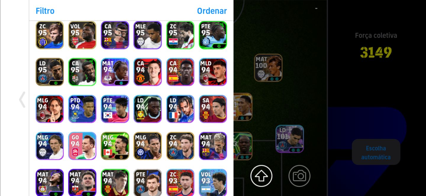 Conta efootball 2292 Lionel messi big time, 45 epics 3 big times 22 show times.