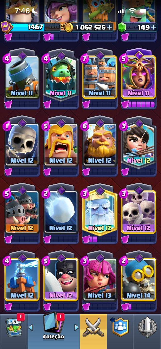 CONTA CLASH COM VARIAS EVOLUÇÕES!!