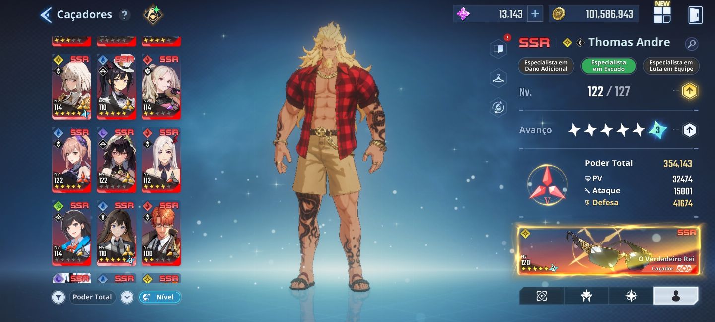 Conta Leveling Arise Level 127 + 98kk em moedas de ouro. End game + brinde acc