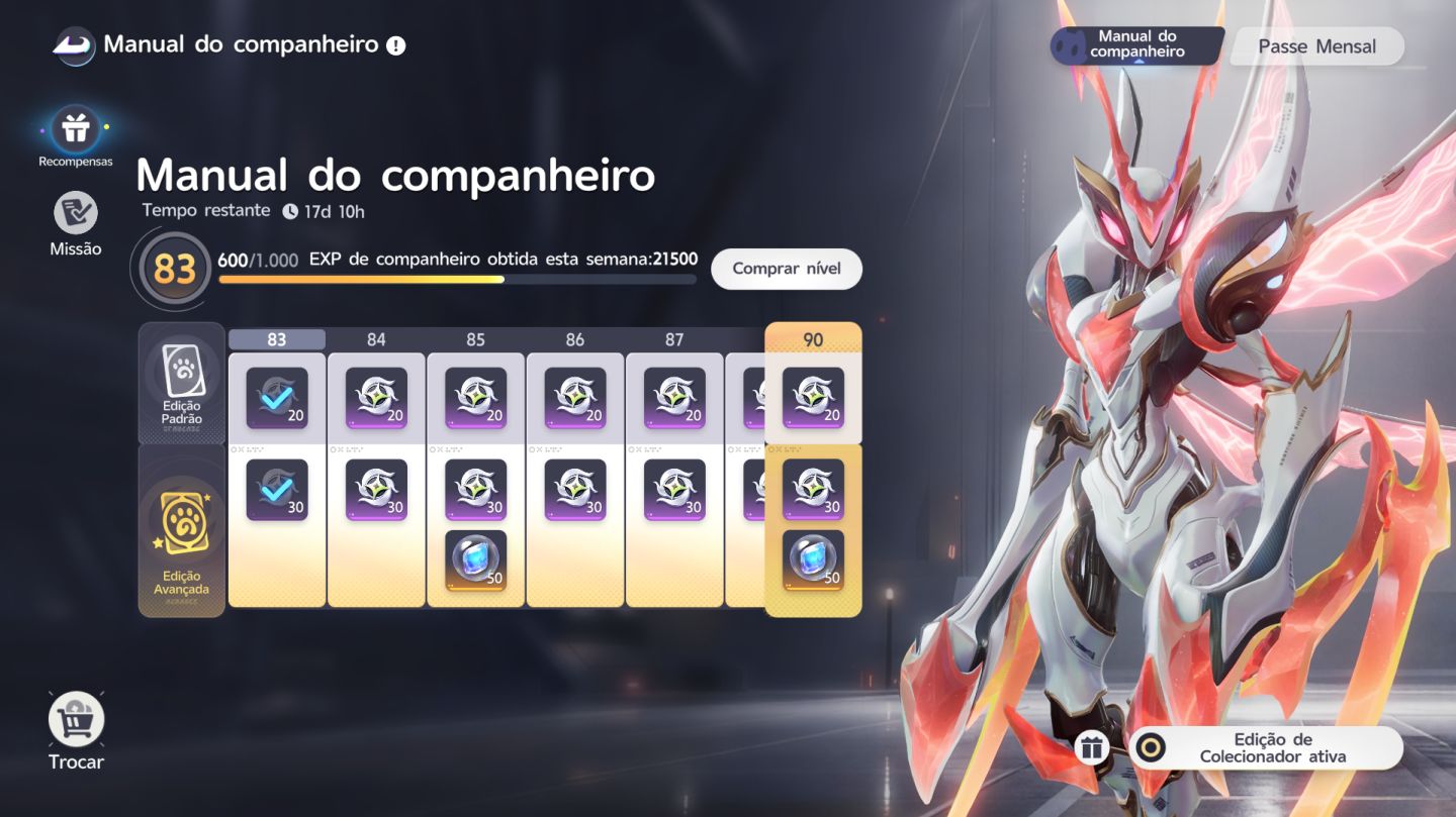 Conta lv 59 Aniimo Passe Edição de colecionador Passe lv 83+