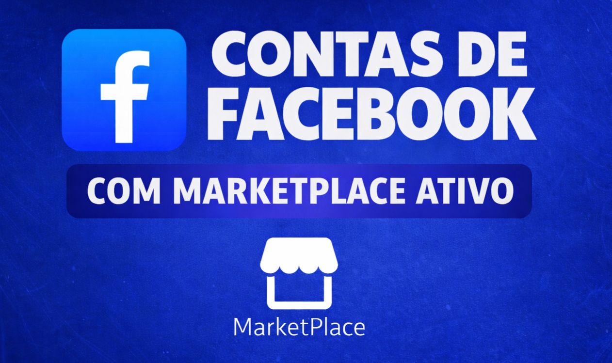 Contas facebook com marketplace ativo + (Envio automático)