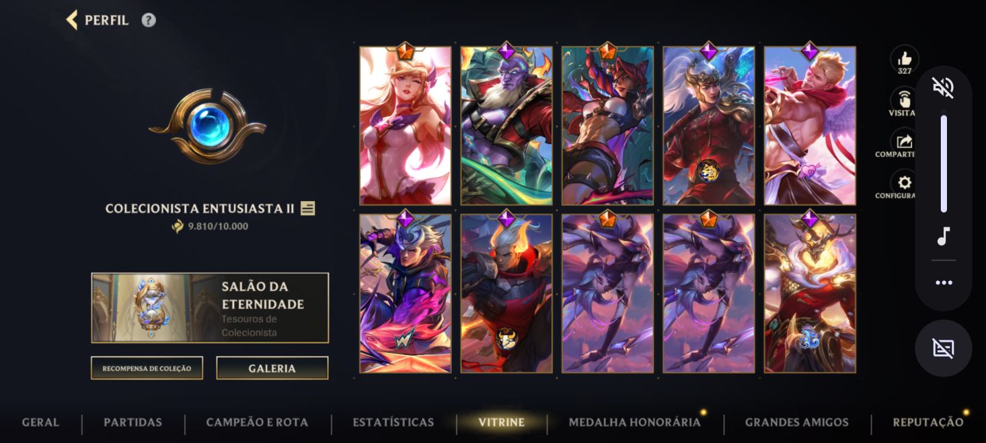 Conta wild Rift com skin várus cupido imortal
