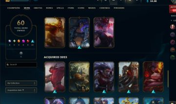 Conta de lol smurf com 60 skins