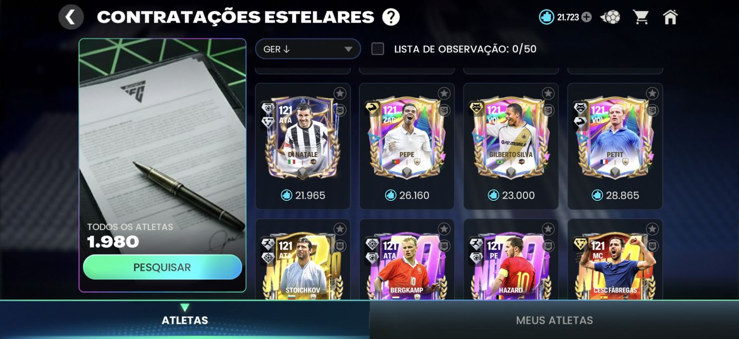 Conta de FC mobile Rica