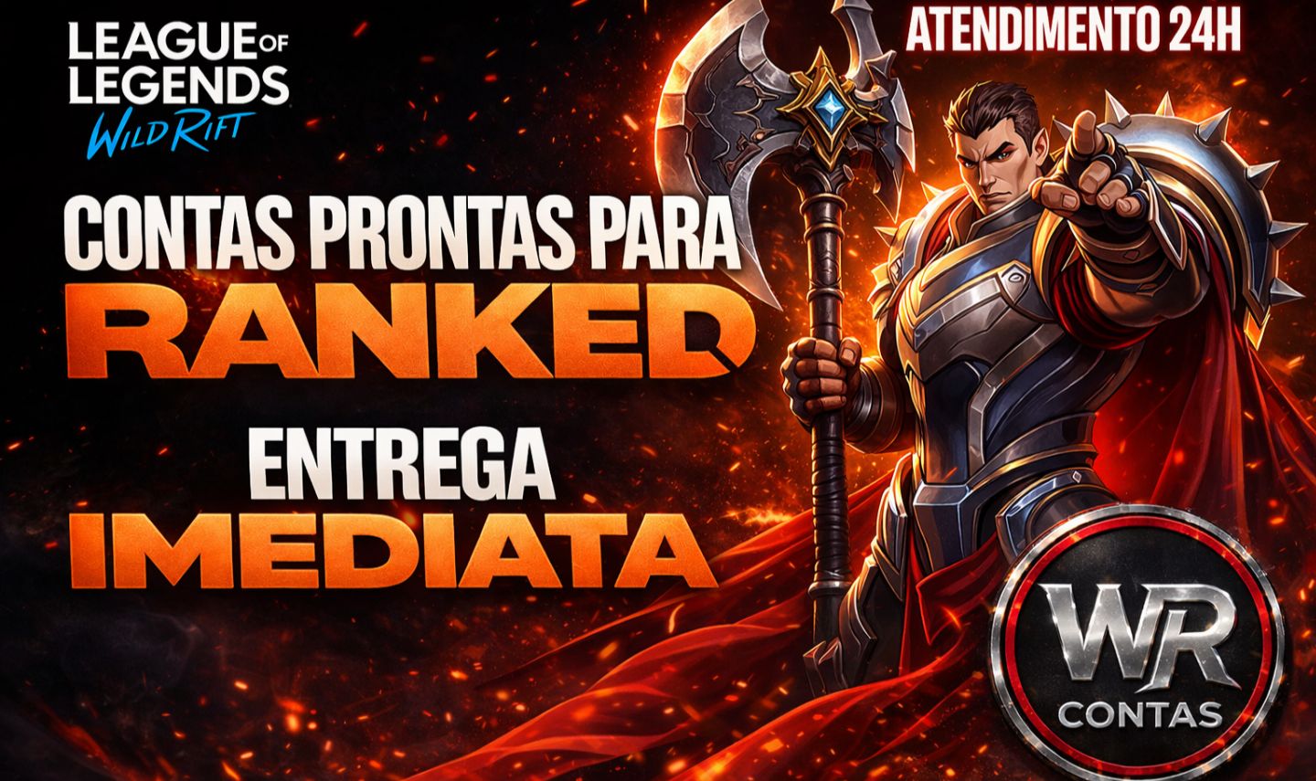 CONTAS WILD RIFT PRONTAS PARA RANKED / ENVIO IMEDIATO / CONTAS VERIFICADAS.