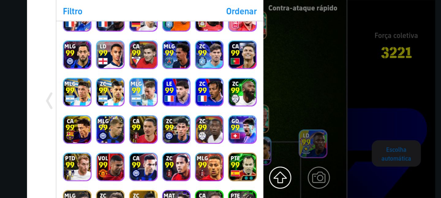 CONTA DE EFOOTBALL