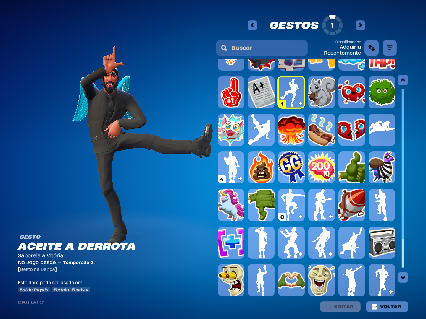 Conta S3 e algumas skins e temporadas