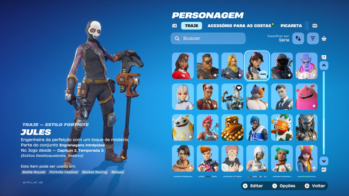 CONTA FORTNITE | MIDAS + TONY STARK + LARA CROFT + CONTA XBOX