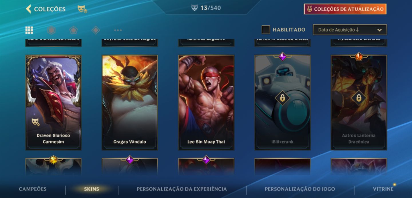 Conta ótima para upar!!!