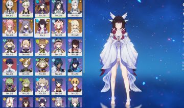 CONTA GENSHIN COM ARLECCHINO, NEUVILLETTE, COLUMBINA E YAE MIKO