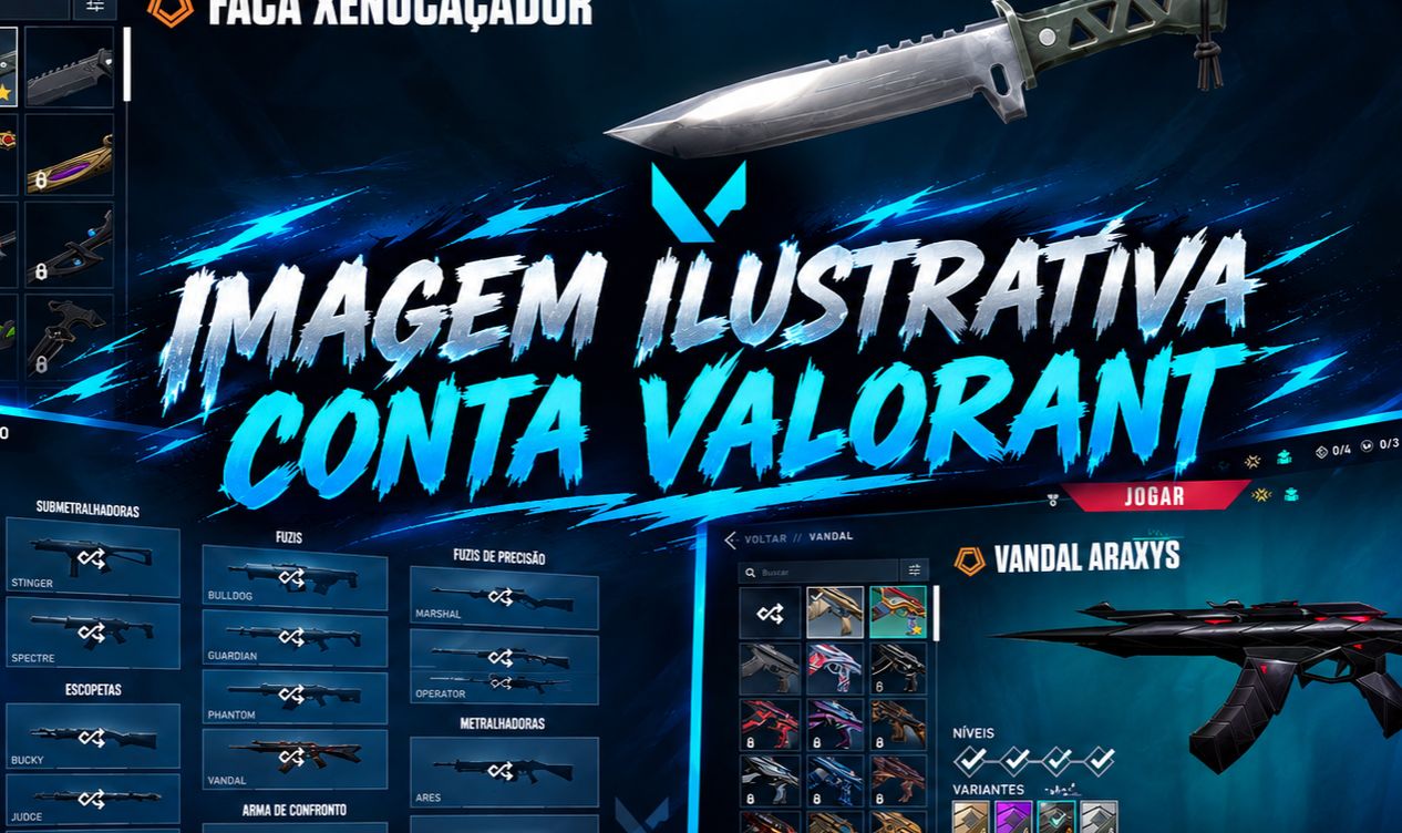 CONTA 15 SKINS 2 FACAS