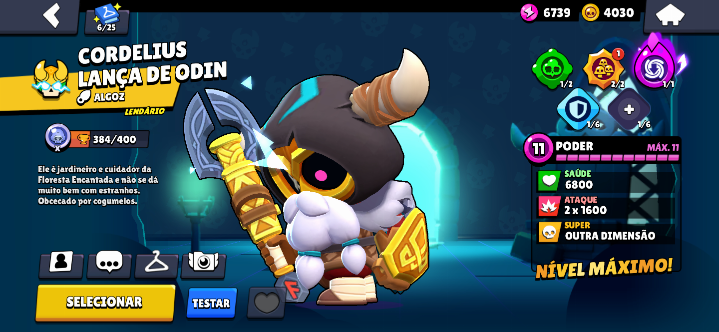 CONTA BRAWL STARS EX MAIN MORTIS QUASE TODAS AS SKINS DELE E MUITO MAIS