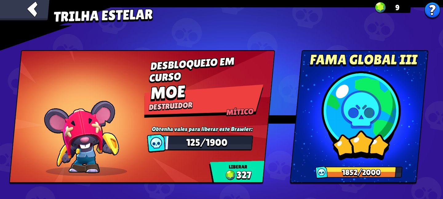 CONTA BRAWL STARS 101/105 BRAWLS