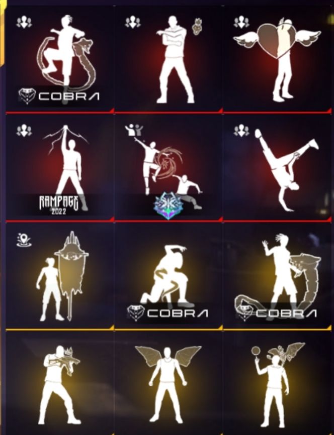 CONTAS FREE FIRE ANTIGA COM 5 SKIN EVOLUTIVA+4 PUNHO+630 PEITORAL+SOMBRA ROXA