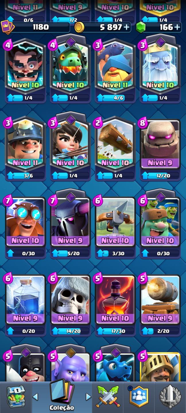 Conta Clash Royale arena 15