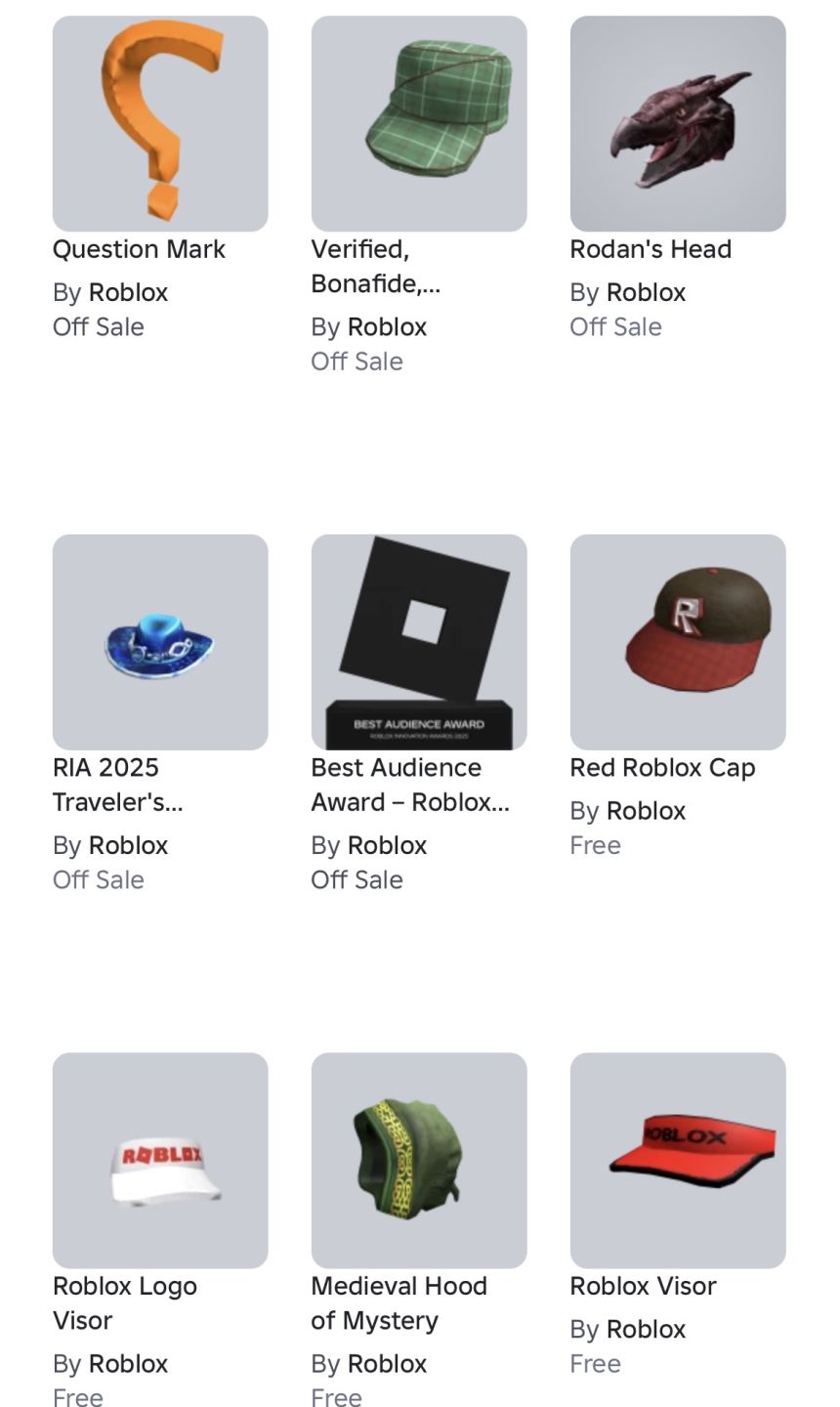 Conta ROBLOX Com White dog ears + Question mark + 219 ROBUX + 6 Toycodes