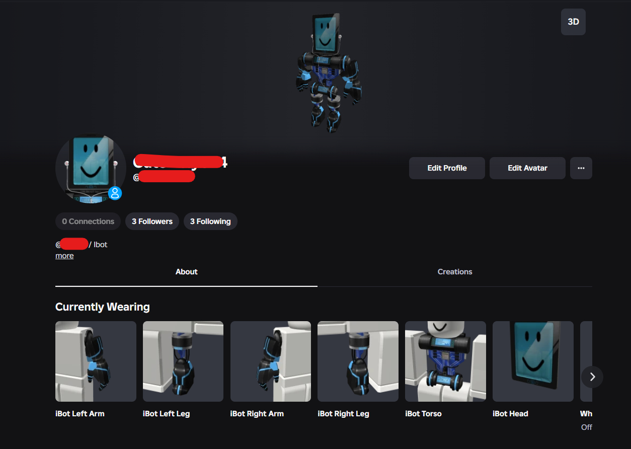 CONTA ROBLOX ANTIGA 2013 COM PACOTE IBOT (RARO) [UNVERIFIED]