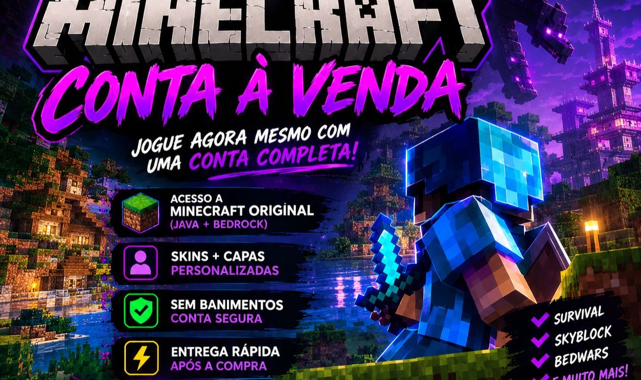 Conta de Minecraft Full acesso