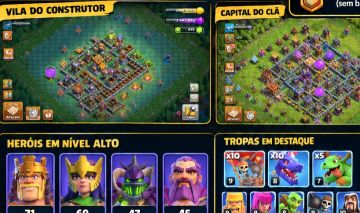 CONTA CLASH OF CLANS CC 13 quase full