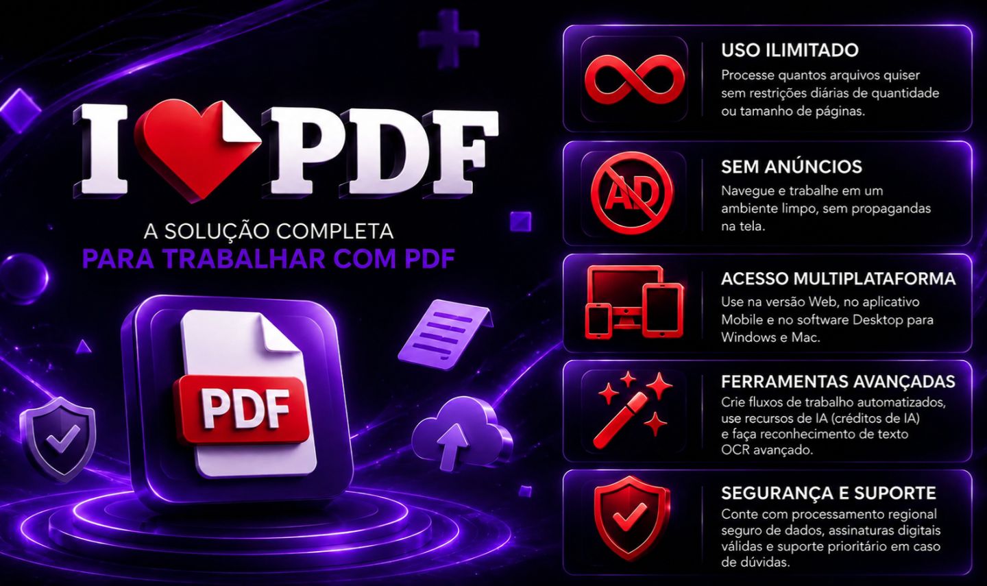 I LOVE PDF PRO + E-BOOK GENERADOR DE BRINDE [30 DIAS]