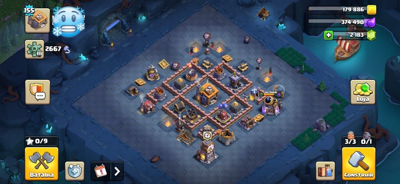 CONTA COC + CV14 FULL + BASE DO CONTRUTOR FULL + NIVEL 155 + SUPERCELL ID
