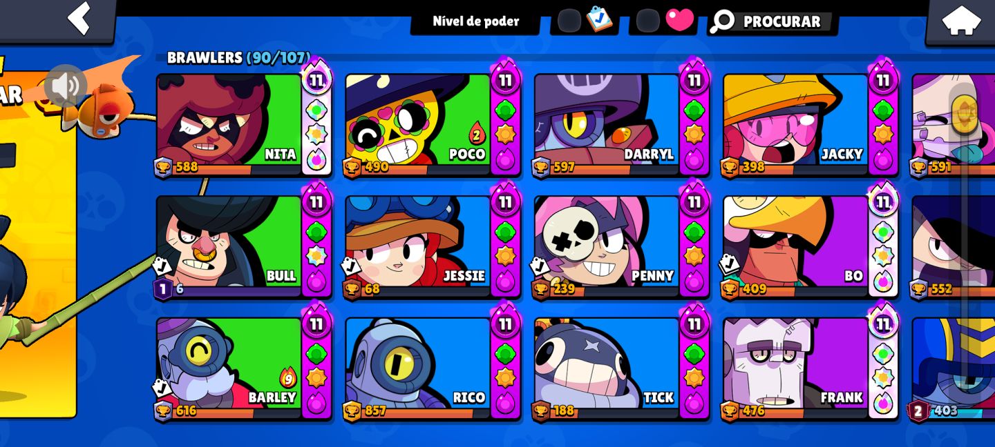 Conta de brawl stars com 19k de troféus