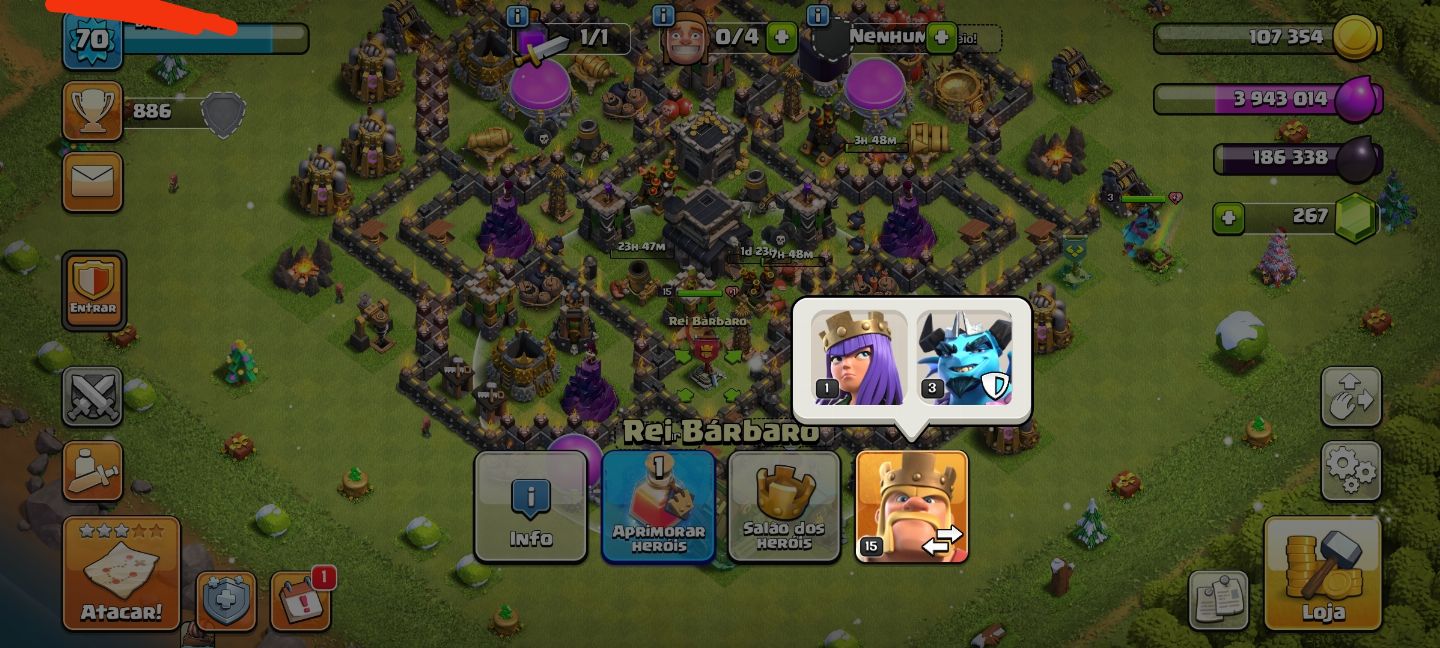 CONTA ANTIGA CLASH OF CLÃS ( SUPER PROMOÇÃO)