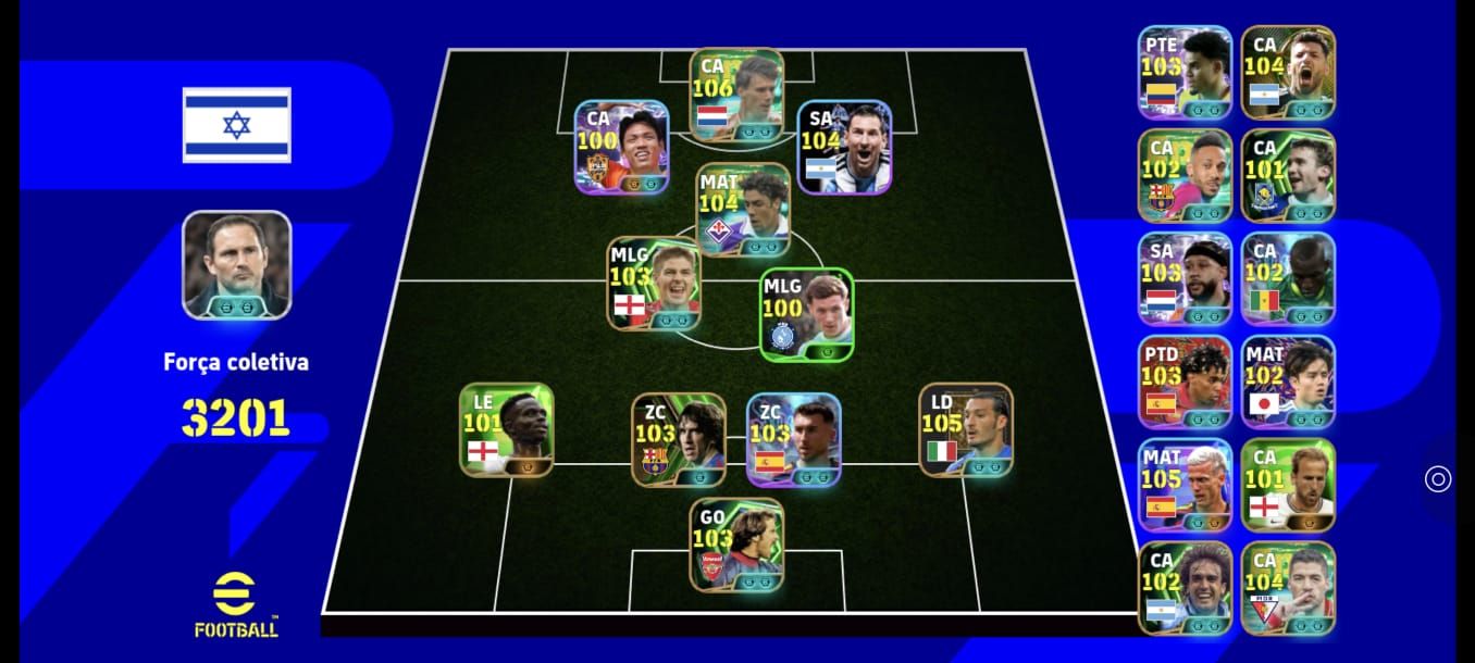 Conta efootball 3201 de força