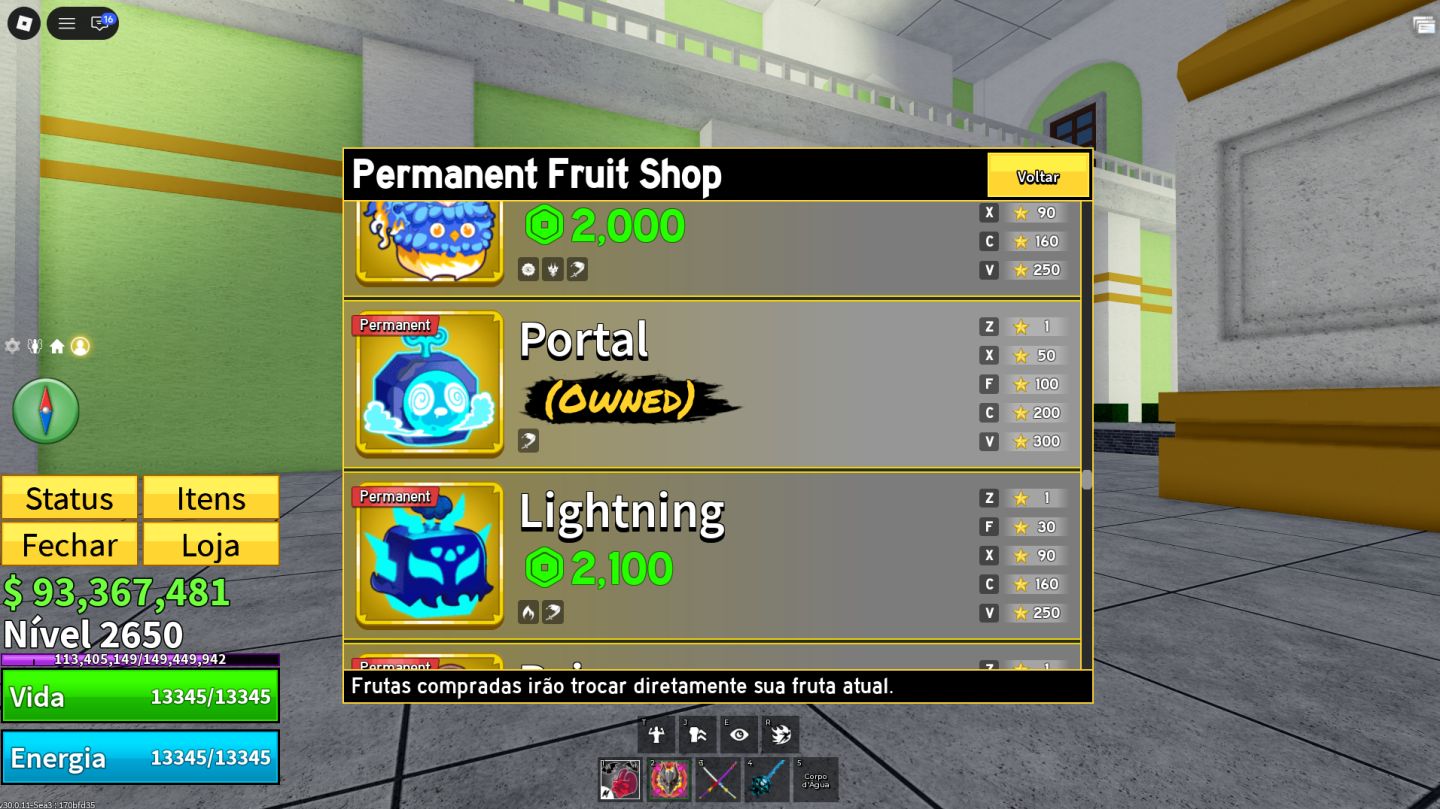 Blox Fruits Level 2650 | Dragão, Portal, Magma e Buddha Perm