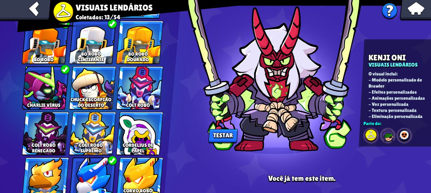 CONTA BRAWL STARS 66K TROFÉUS | 105/105 BRAWLERS | 42 COM 1K