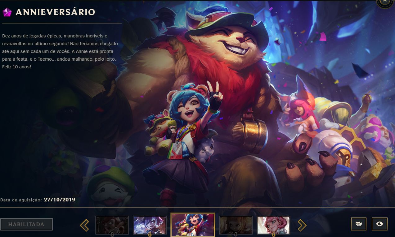 CONTA LOL CRIADA EM 2019 COM SKINS DAORAS PREÇO NEGOCIAVEL