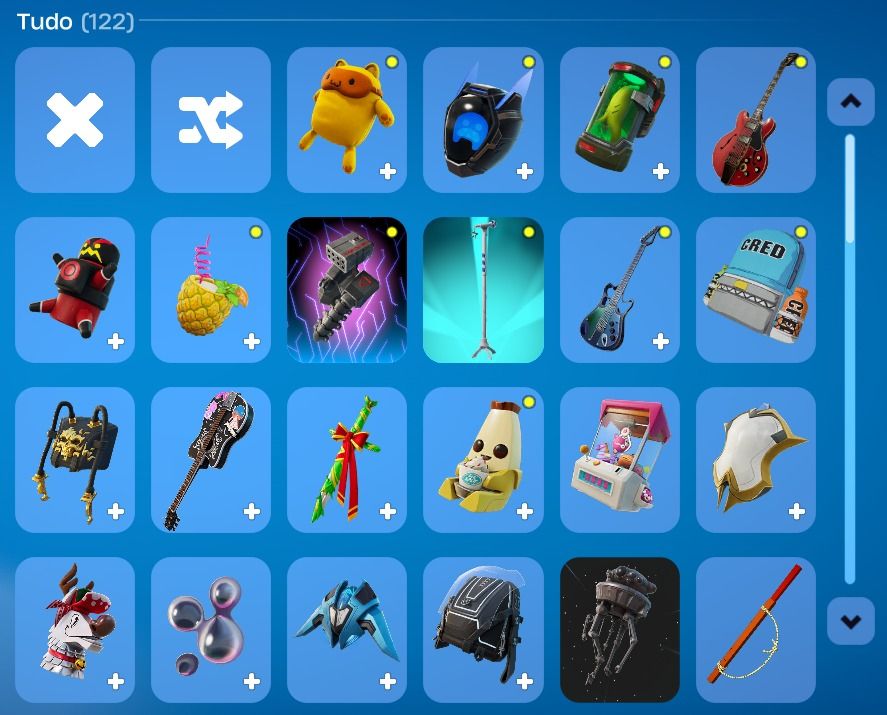 Conta Fortnite antiga cheia de skins lendarias e exclusivas