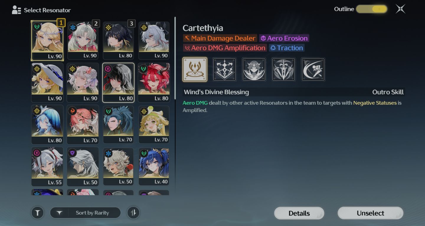 Conta de Wuwa com 23 T5 + Skin da Jinhsi + bis entre outros Bis