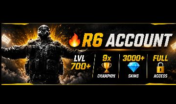 Conta R6 Nível 700+ | 9x CHAMPION | Mais de 3000 Skins