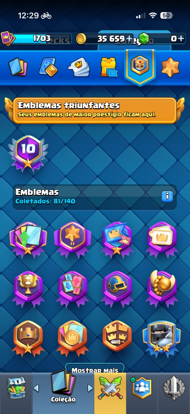 Conta 10 anos clash royale