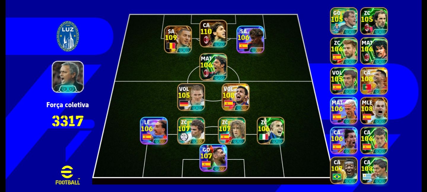 Conta braba de efootball