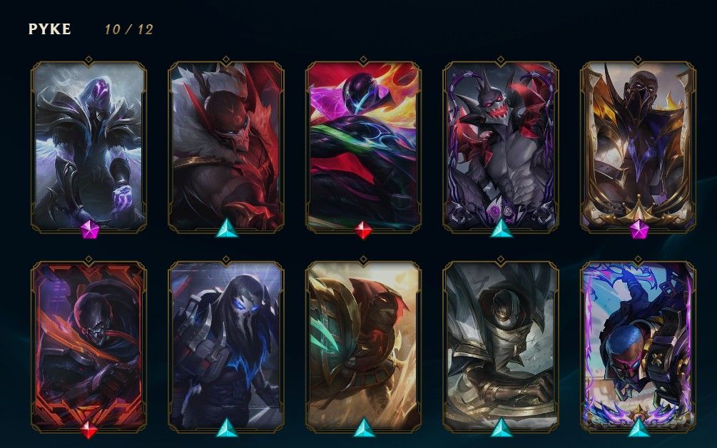 CONTA RIOT (Valorant, LoL e WR) / 374 SKINS (LV. 1174) / ANO: 2014 | MAIN PYKE