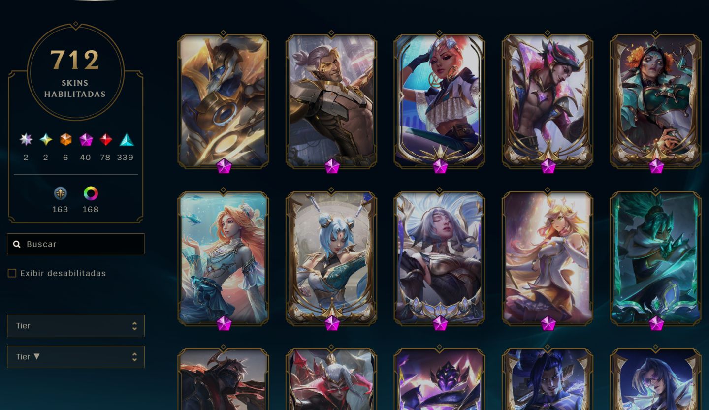 CONTA LOL | MUITAS SKINS + CAMPEÕES | PRONTA PARA JOGAR
