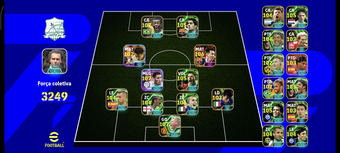 Conta mobile Efootball Pelé+ messi