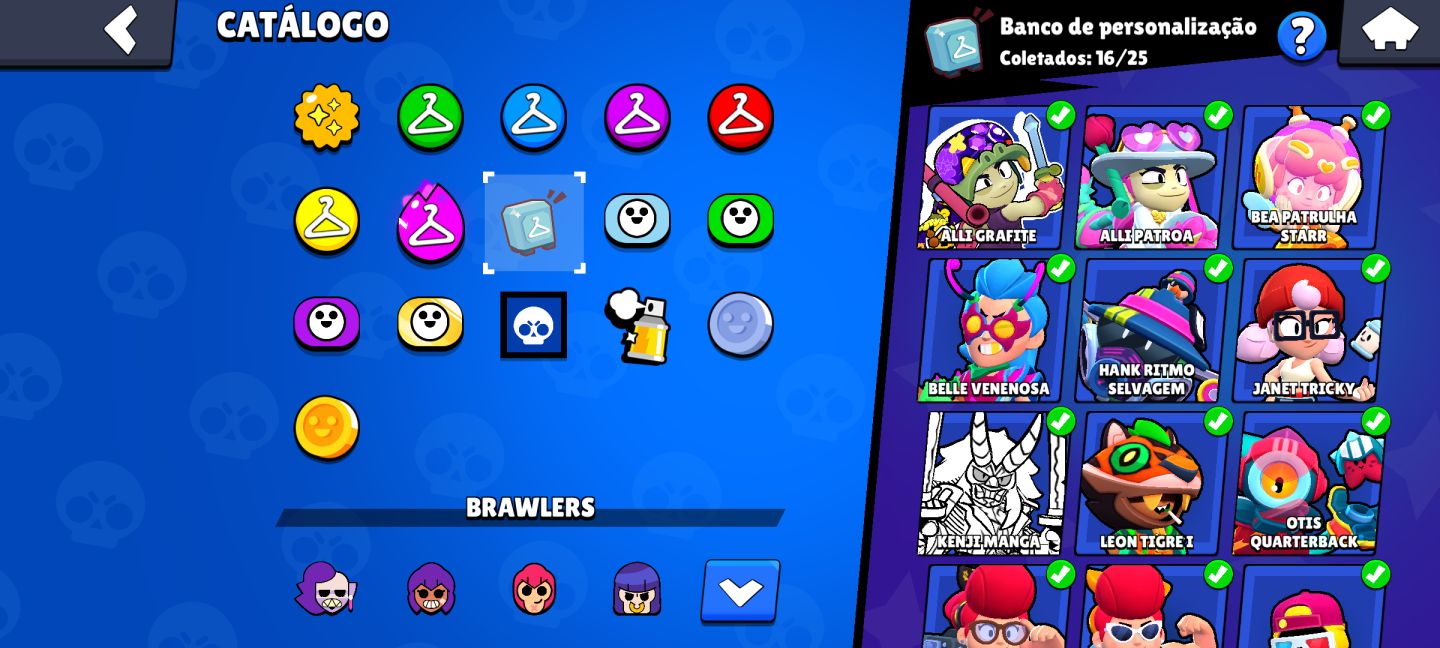 Conta Brawl Stars boa para iniciar , 41 Brawlers Skins boas