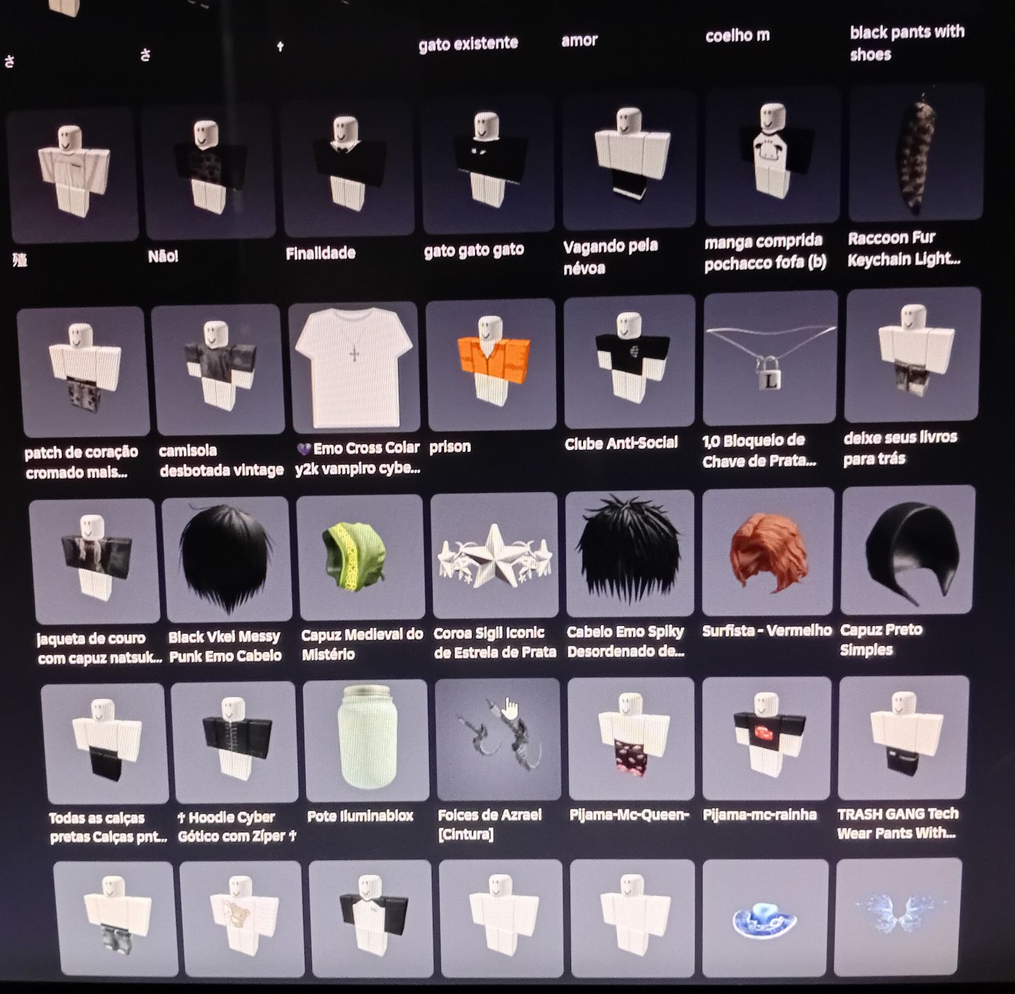 CONTA ROBLOX TOP MUITAS SKINS